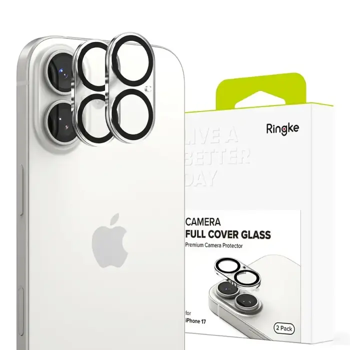 Ringke Camera Full Cover 2-Pack iPhone 17 viedtālrunim — Melns