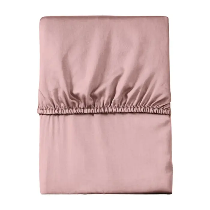 Pink Solid Fitted Microsatin Sheet 220x200 cm