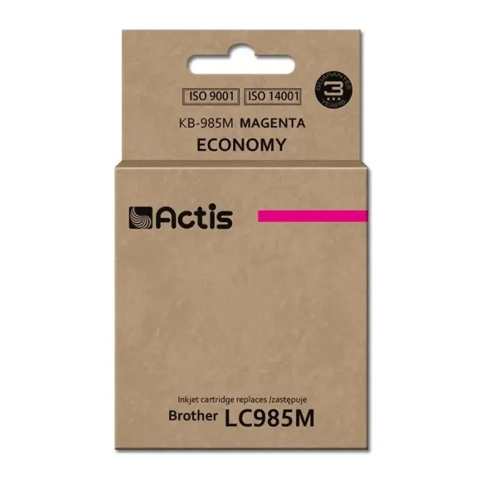 ACTIS KB-985M tinte (aizstāj Brother LC985M; Standarta; 19.5 ml; sarkana)