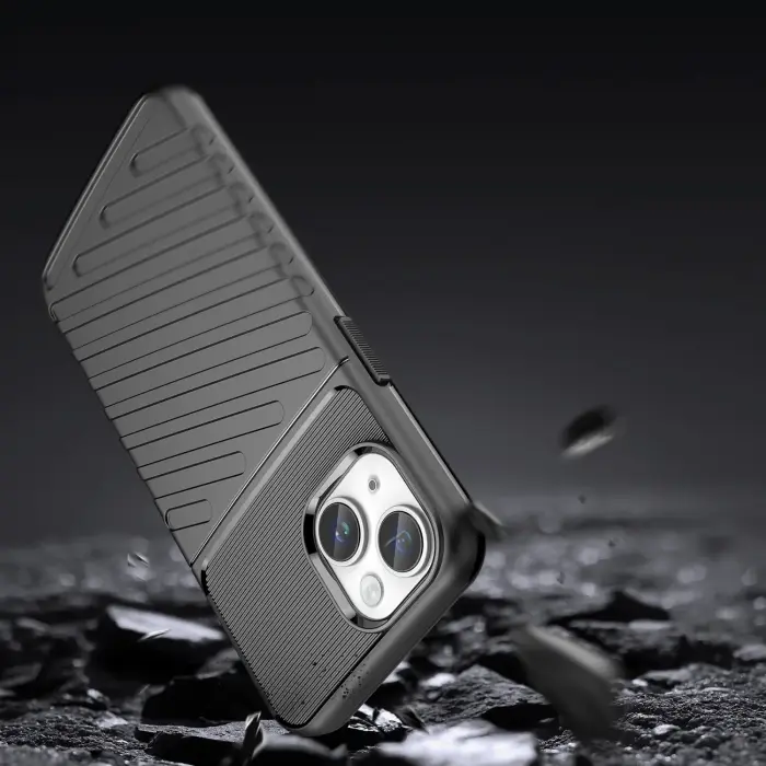 Pancerny pokrowiec etui na iPhone 14 Plus Thunder Case - czarny Photo