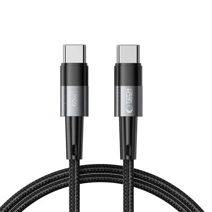 Кабель Tech-Protect UltraBoost USB-C 60W 3A 1m – серый