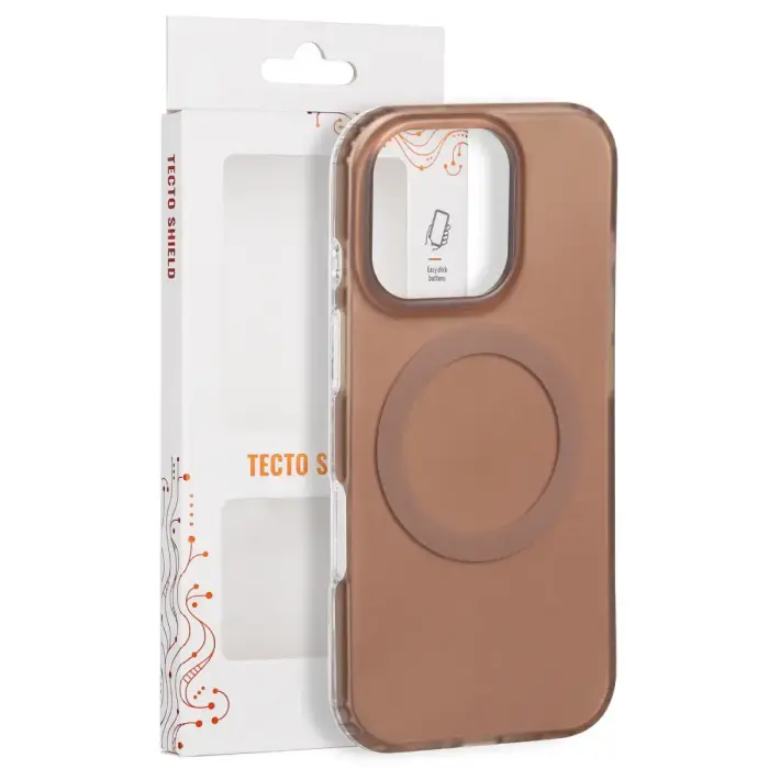 Tecto Shield Mistiq Mag vāks iPhone 16 Pro 6.3" brūns
