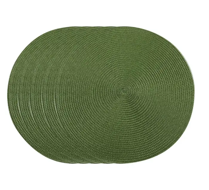 Table placemat Chef, diameter 38 cm, round, bottle green Photo