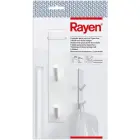 Āķis uz durvīm pakarams / 2 āķi / balts Foto 1