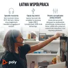 Poly Blackwire 3220 Stereo USB-C Headset +USB-C/A Adapter — Foto 2