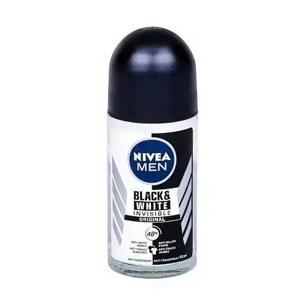 Nivea 50 ml Meeste Nähtamatu Must ja Valge Antiperspirant Rull, 6 tk pakend