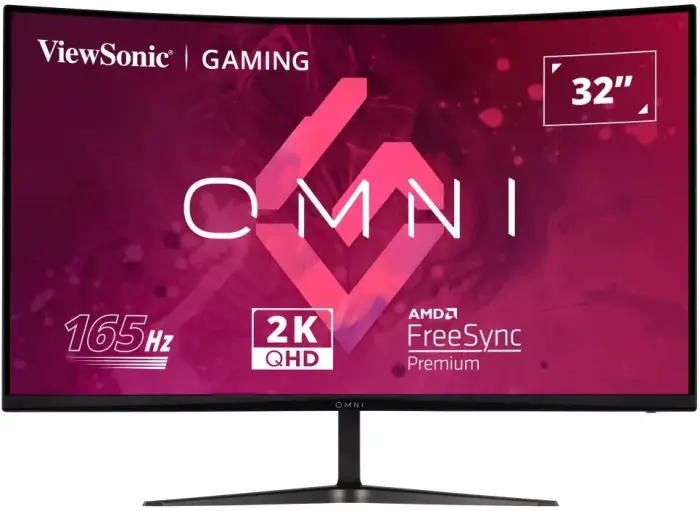 ViewSonic VX3218C-2K OMNI /32" prohnutý/VA/16:9/2560x1440 / 165Hz/ 1ms/ 250cd/m2 / Freesync premium /2xHDMI /DP / garsiakalbis