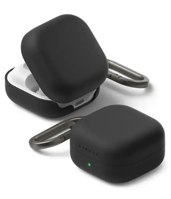 RINGKE Silikoninis dėklas, skirtas Samsung Galaxy Buds 4 / 4 Pro - Juodas