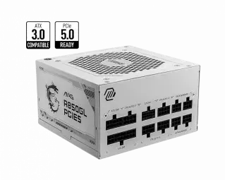 MSI MAG A850GL PCIE5 850W Balts Barošanas bloks