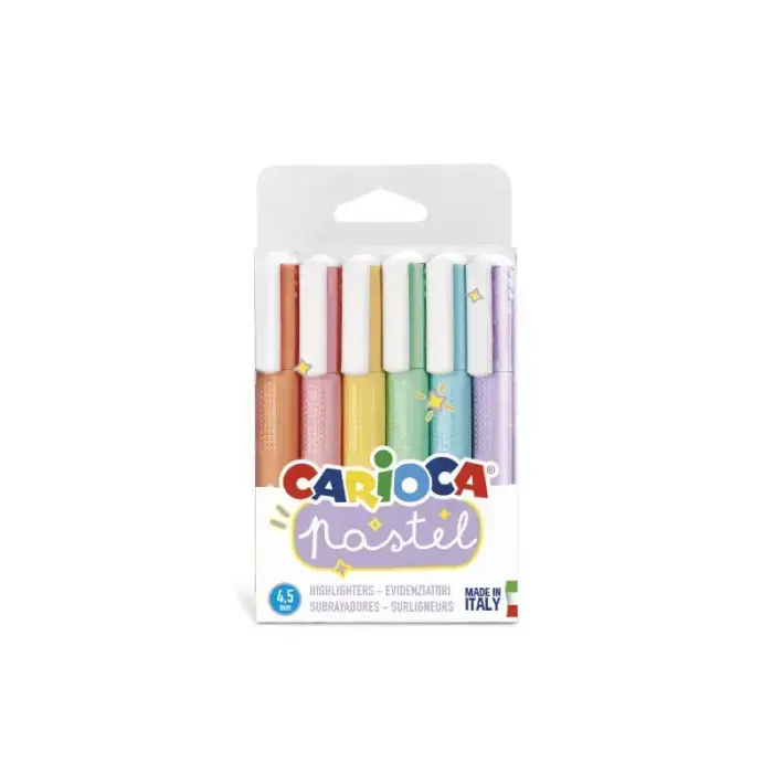 Marker CARIOCA, 6 pastel colours