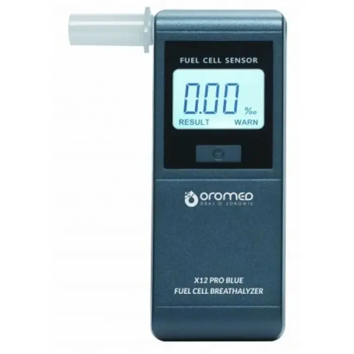 Алкотестер OroMed X12 Pro, тёмно-синего цвета