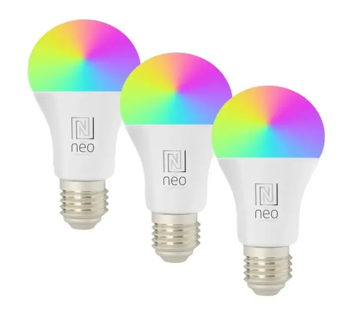 IMMAX NEO LITE SMART sada 3x LED лампочка E27 11W RGB+CCT, диммируемый, Wi-Fi, Beacon, DO, TUYA