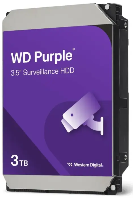 WD PURPLE 3TB / WD34PURZ / SATA III / Iekšējais 3,5" / 128MB