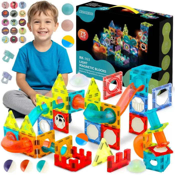 Magnetic Building Blocks with Backlight RK-763 Ricokids