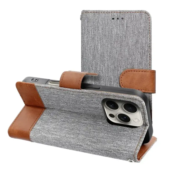 JEANS Book Case for iPhone 17, Gray