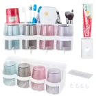 Toothbrush organiser cups toothpaste dispenser — Photo 1