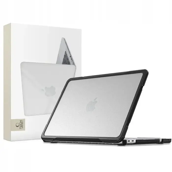 TECH-PROTECT Velar Case for MacBook Neo 13 (2026) - Black/Matte Clear