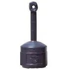 Popielniczka miejska zewnętrzna na stabilnej podstawie poj. 15L śr. 42cm wys. 98cm czarna Foto 1