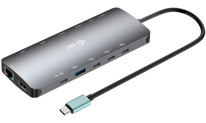 i-tec dokijaam USB-C Metal Nano 3x Display Dock, 2x HDMI 1x USB-C video, Power Delivery 140W
