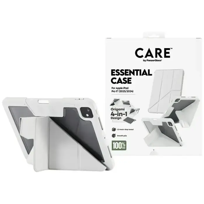 PanzerGlass Care Y-Fold Case for iPad Pro 11" (2025/2024) – Light Grey