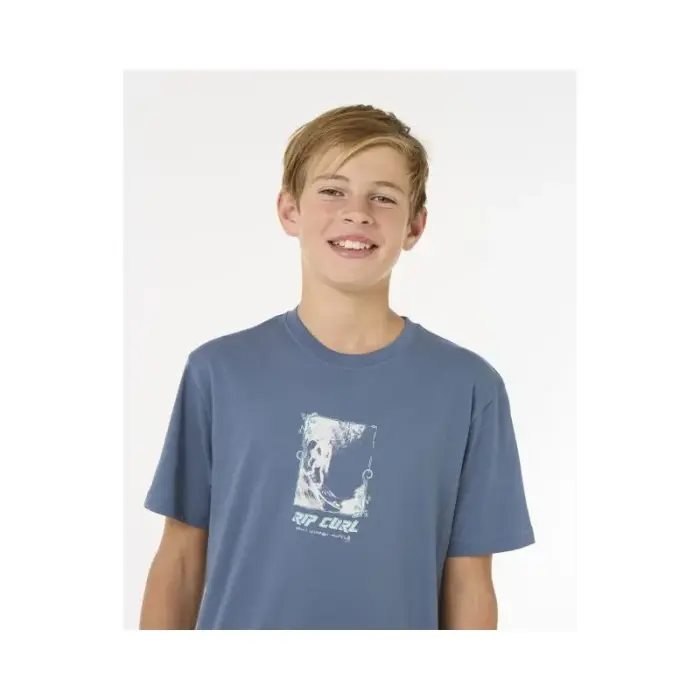 RIP CURL Raw Energy Frame Tee - Boy Navy, size 8