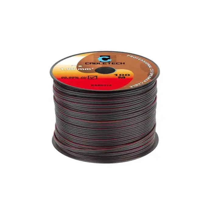 1.0mm black speaker cable