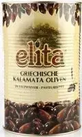 Оливки Каламата с косточками ELITA, 4.1кг/2.5кг