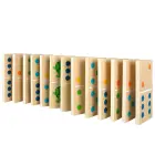 Loomade puidust doominokomplekt 29 tk — Foto 2