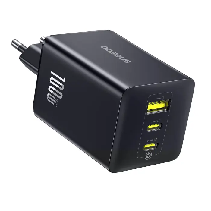 Baseus EnerFill FE11 100W USB-A/USB-C seinalaadija - Must