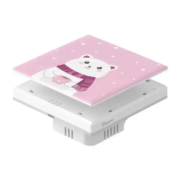 Декоративная накладка для сенсорного выключателя SONOFF T5 1C - Cartoon Фото num