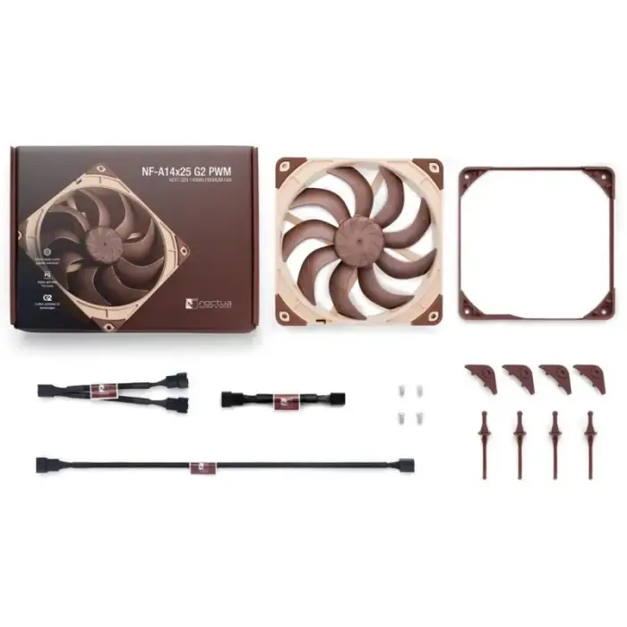 NOCTUA 140mm NF-A14x25 G2 PWM ventilators