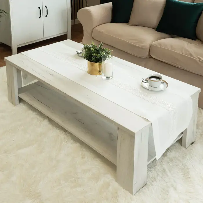 Lauajooksik 35x140 001 Valge Sevilla