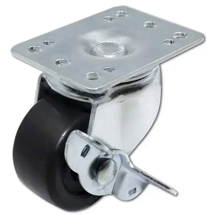 Qoltec Castors with brake for 19'' racks – 4 pcs.