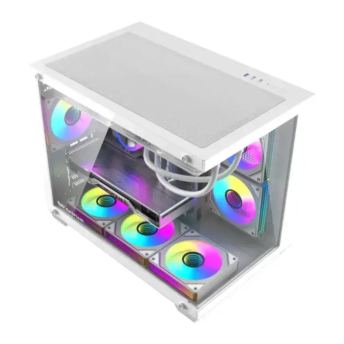 DarkFlash B275 PRO computer case (white) + 6 fans Photo