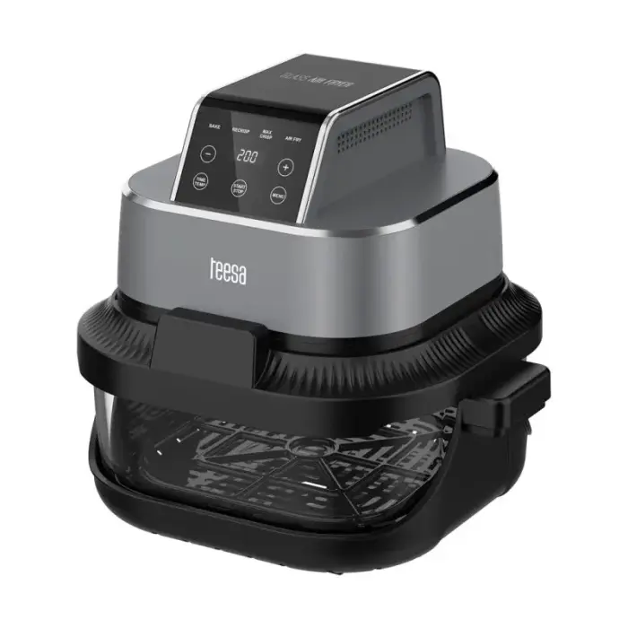 TEESA GLASS AIR FRYER 4L, 1.5 L, 1500W be-riebalų gruzdintuvė