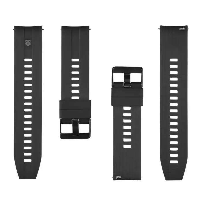 Tactical Quick Release Silicone Band 22mm Black Foto 2