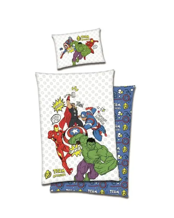 AVENGERS Kokvilnas gultas veļas komplekts 140x200 cm