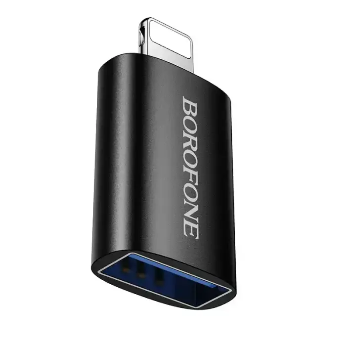 Borofone Адаптер BV26 - USB на Lightning - чёрный