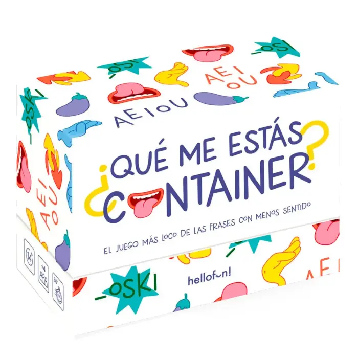 žaidimas ¿Que Me Estas Container? ispanų kalba