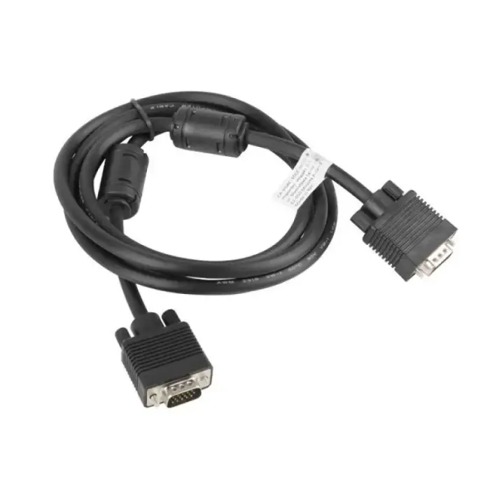 Lanberg CA-VGAC-10CC-0018-B VGA Cable (D-Sub M - D-Sub M, 1.8m, Black)