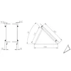 Triangle frame for SC solar panels holders for flat roofs — Foto 3