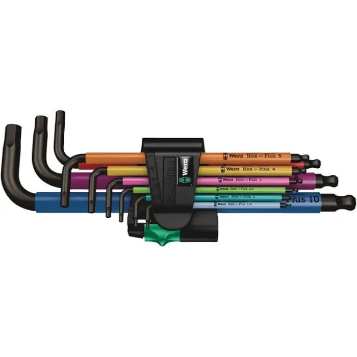 Wera 950/9 L formos šešiakampių raktų rinkinys metrinis 9 vnt.
