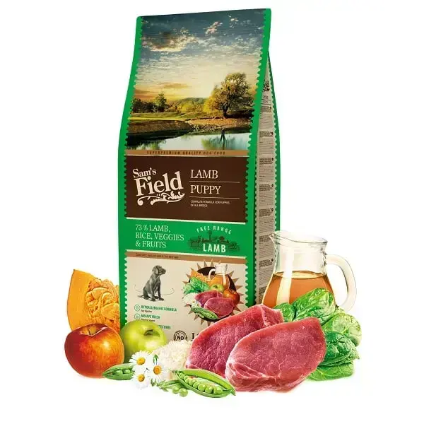 Sam's Field Kuivtoit Fresh Lamb & Rice kutsikatele kõikidele tõugudele 13 kg