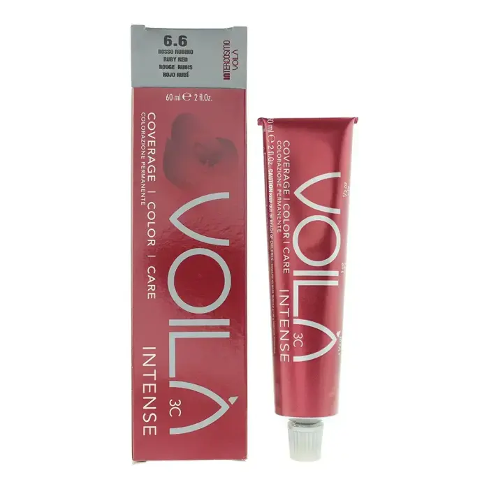 Intercosmo Voila 3C Intense Bezamonjaka Permanenta Matu Krāsa, 6.6 Rubīnsarkans, 60 ml