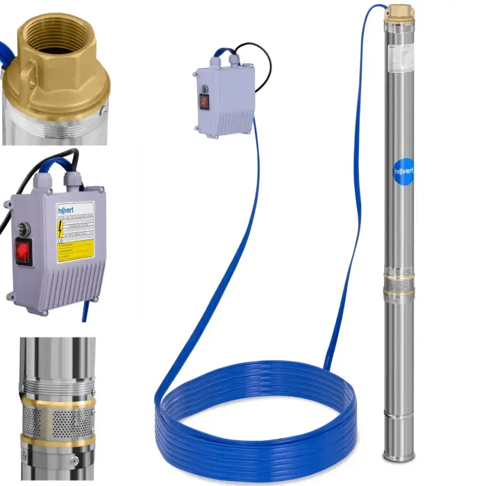 Hillvert süvakaevu sukelpump 3800 L/h – 60 m tõstekõrgus