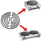 Grzałka do naleśnikarki śr 40 cm Royal Catering 3000W 230V Foto 3