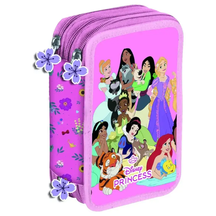 Disney Princess kolmekordne pliiatsikott
