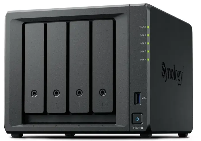 Synology DS925neo+   4x SATA, 4GB RAM non ECC, 2x USB 3.2, 2x 2,5 GbE