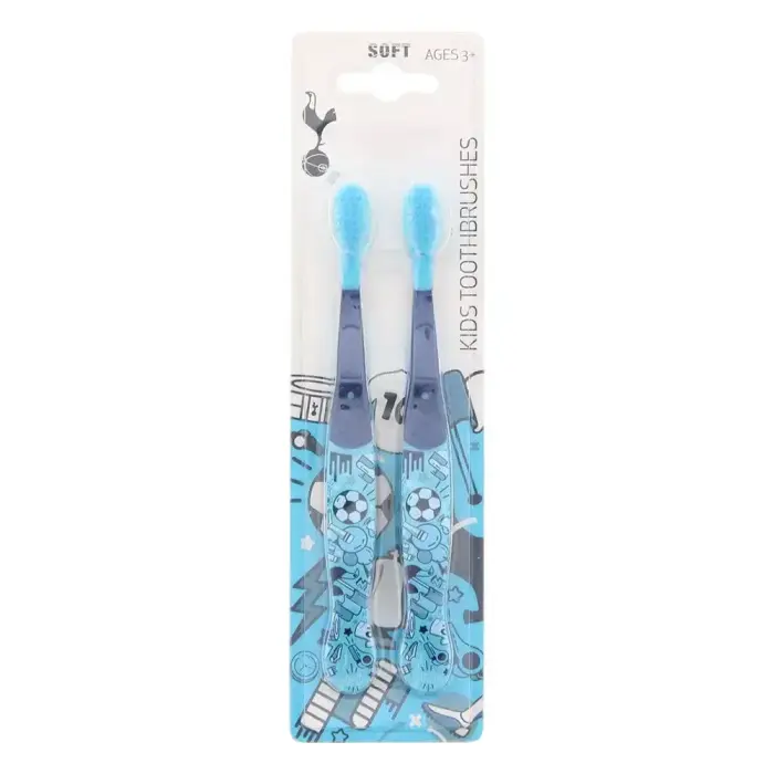 Tottenham Hotspur EPL Duo Toothbrush Set, Blue, 2 pcs