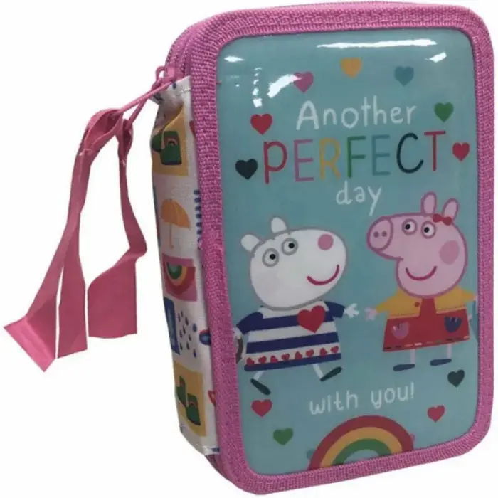 Peppa Pig triple filled pencil case